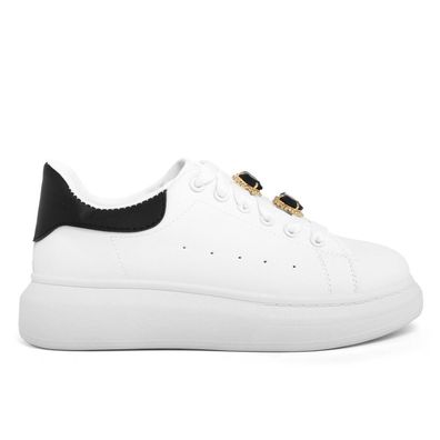 Fashion Attitude - Sneakers - FAG-8129-WHITE-BLACK - Damen