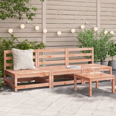 vidaXL Gartensofas ohne Armlehnen 3 Stk. 70x70x67 cm Douglasienholz