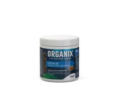 Oase Organix Cichlid Granulatfutter Größe M 250 ml- tägliche Fütterung von omnivor