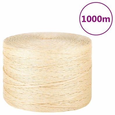 vidaXL Seil 100% Sisal 3 mm 1000 m