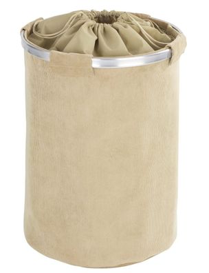 WENKO Wäsche Sammler Cordoba beige - 68 L - Allzweck Korb Sack Spielzeug Truhe