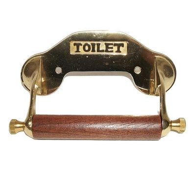 Toilettenpapierhalter, Klorollenhalter, WC Rollenhalter aus poliertem Messing