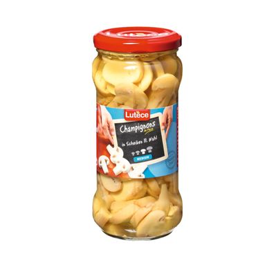 Lutèce Champignon Scheiben 2. Wahl ATG 200g milder Geschmack 370ml