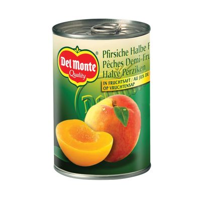 Del Monte Pfirsiche halbe Frucht in Saft ATG 140g Konserve 415g