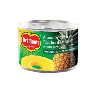 Del Monte Ananas Scheiben gezuckert tropisches Aroma Dose 235g