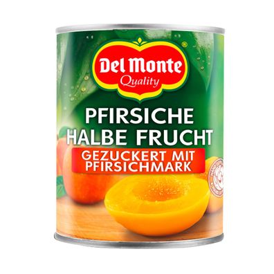 Del Monte Pfirsiche halbe Frucht gezuckert mit Pfirsichmark 825g