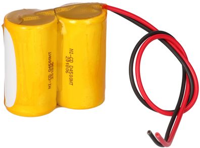 Akkupack 2,4V 4500mAh 4,5Ah für Notlicht Notbeleuchtung Notlampe Reihe m. Kabel D