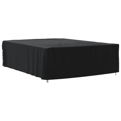 vidaXL Gartenmöbel-Abdeckung Schwarz 350x260x90 cm 420D Oxford