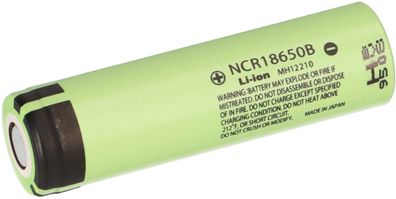 Panasonic NCR 18650B Li-Ion 3,6V / 3400mAh