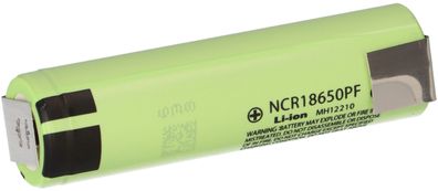 Panasonic Li-Ion Zelle NCR 18650 PF Akku 2900mAh 3,6 3,7V Z-Lötfahne