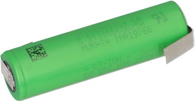 Murata Akku Li-Mn US18650VTC4 3,7V / 2100mAh LiNiMnCoO2 max. 30A Z-Lötfahne LFZ