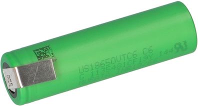 Murata Akku Li-Mn US18650VTC6 3,6V / 3120mAh max. 30A Z- Lötfahne LFZ