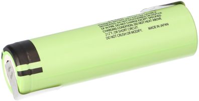 Panasonic NCR 18650B Li-Ion 3,6V / 3400mAh Lötfahne Z