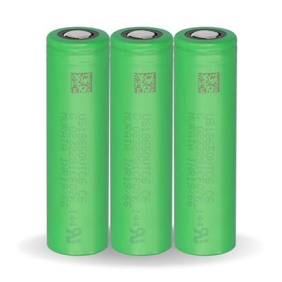 3x Murata Akku US 18650 VTC6 3120mAh 30A