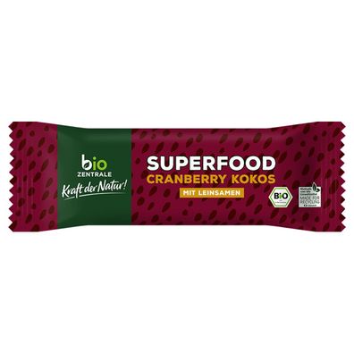 Bio Riegel Superfood Cranberry Kokos