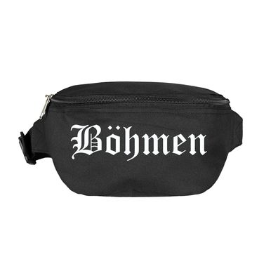 Böhmen Bauchtasche - Altdeutsch bedruckt - Gürteltasche Hipbag - Farbe: