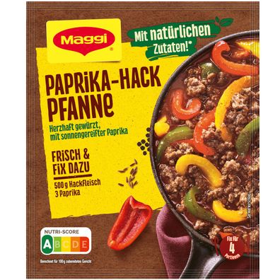Maggi Fix Paprika Hack Pfanne mit sonnengereifeter Paprika 42g
