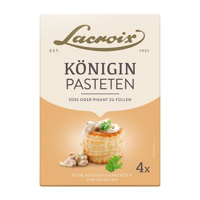 Lacroix Königin-Pasteten 4 Stück