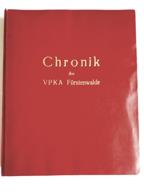 DDR Fotomappe Chronik des VPKA Fürstenwalde blanko