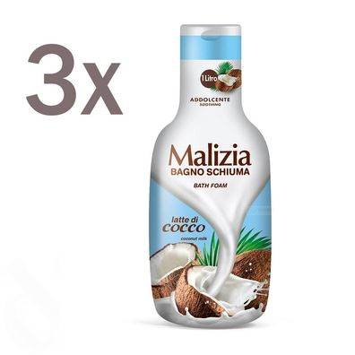 Malizia Latte Cocco / Kokosmilch Badeschaum 3x 1000ml