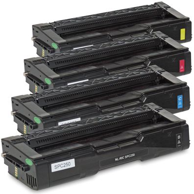 Kompatibel Ricoh 407543 BK, 407545 C, 407544 M, 407546 Y Sparset 4 Toner alle