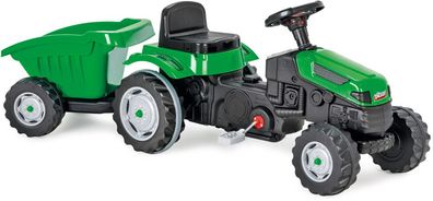 Aktiver Trettraktor Mit Anhänger Junior Grün