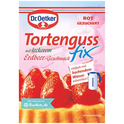 Oetker Tortenguss fix Erdbeer 0,05 Kg