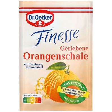 Oetker Finesse geriebene Orangenschale 3er 3x 6g