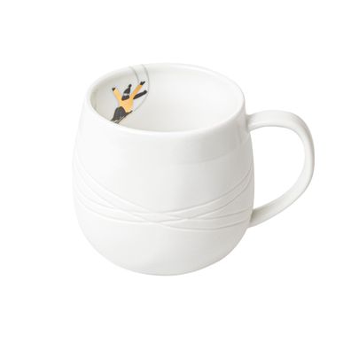 Schneetag Tasse "Schlitten fahren" Kaffeetasse Teetasse Geschenk - Räder Design