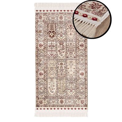 Teppich Gebetsteppich - 70x125cm - Fransen Läufer Seccade Islam Premium Qualität