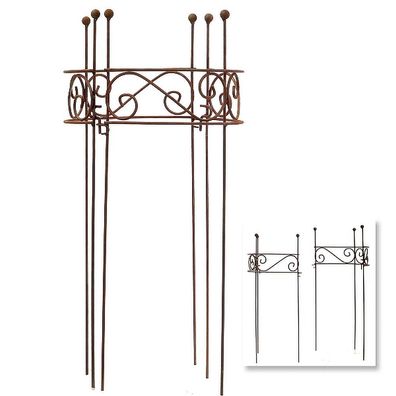 Staudenhalter rost 78 cm Rankhilfe Pflanzenstütze Pflanzenhalter Staudenstütze