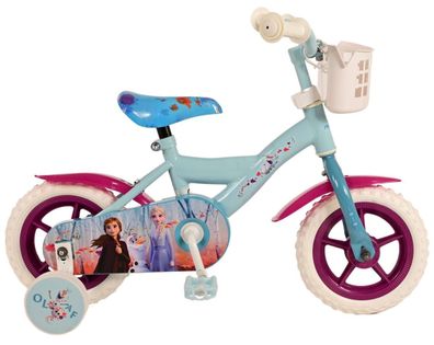 10 Zoll Kinder Mädchen Fahrrad Kinderfahrrad Mädchenrad Frozen 2 Eiskönigin Elsa