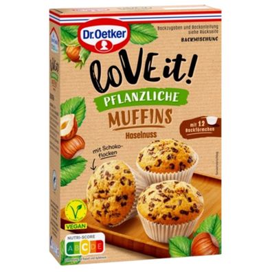 Love it Muffins Haselnuss Backmischung pflanzlich vegan 435g