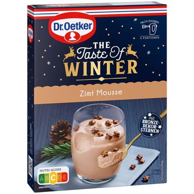 Dr. Oetker Winter Zimt Mousse festlich weihnachtliches Dessert 63g