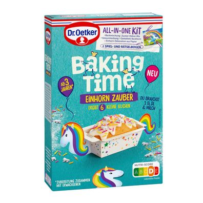 Dr. Oetker Baking Time Einhorn Zauber bezaubernde Backmischung 300g