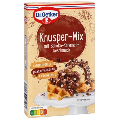 Dr. Oetker Knusper Mix Dekoration mit Schoko Karamell Geschmack 60g