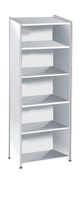 Kekrmann Büroschrank Regal Artline 5 OH 80x38x185 cm Chrom