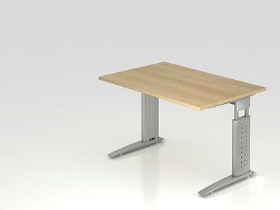 Büro Schreibtisch 120x80 cm Modell US12 mechanische Höheneinstellung