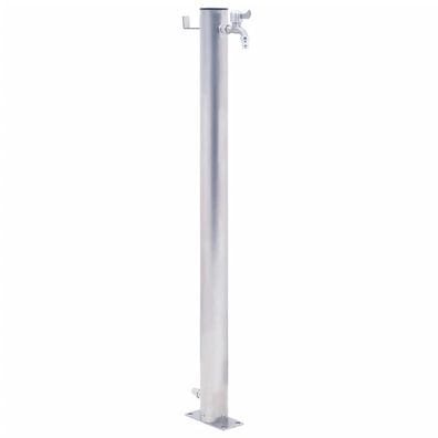 vidaXL Wassersäule für den Garten 80 cm Edelstahl Rund