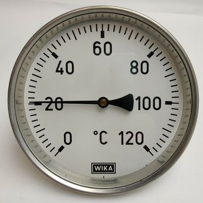 WIKA Bimetall Thermometer 0°C - 120°C Ø160mm Tauchschaft 100mm 3904393