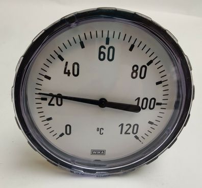 WIKA Bimetall Thermometer 0°C - 120°C Ø100mm Tauchschaft 155mm 63697