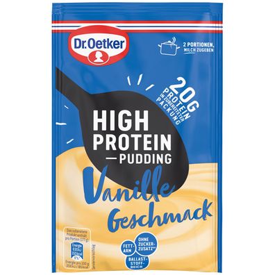 Oetker High Protein Pudding Vanille 0,055 Kg