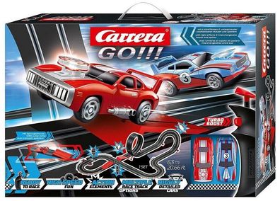 Carrera Go 20062498 Supercharger Autorennbahn 1:43 ab 6 Jahre rot