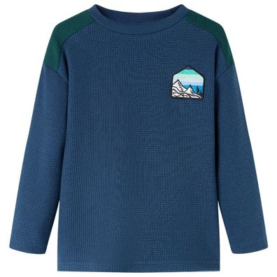 Kinder-Sweatshirt Marineblau 104