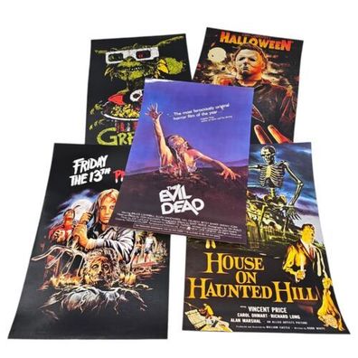 Vintage Horrorfilm Posterset 15Stk 30x20cm A4 Filmposter Gremlins Dracula Neu