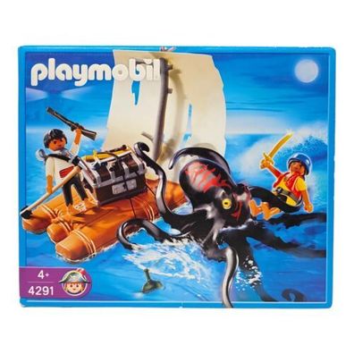 Playmobil 4291 - Riesenkrake mit Floß Spielzeug Set 2006 Neu Selten