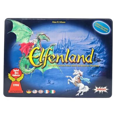 Elfenland Amigo Brettspiel Jubiläumsausgabe Blechschachtel Gesellschaftspiel RAR