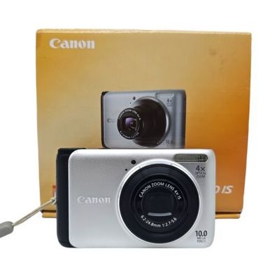 Canon PowerShot A3000 IS 10,0MP 4xZoom Digitalkamera Silber mit Ausstattung OVP