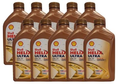 Shell Helix Ultra ECT C2/ C3 0W-30 , MB 229.52, VW 50400 Longlife 3 10x1 Liter