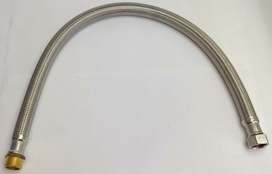 Flex-Schlauch ÜM 3/4" x AG 3/4" hoch flexibel Panzerschlauch 80 cm / 800 mm